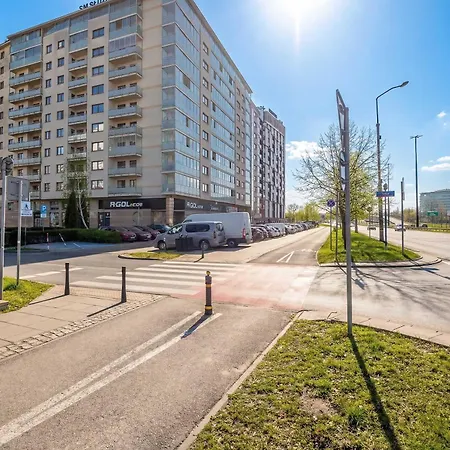 Comfortable With Parking And Balcony Next To Metro In By Renters Apartment Warsaw